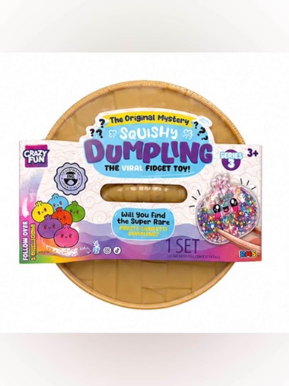 🔥Squishy Mystery Dumpling Viral Fidget Toy - REAL RMS Dumpling Squishy
